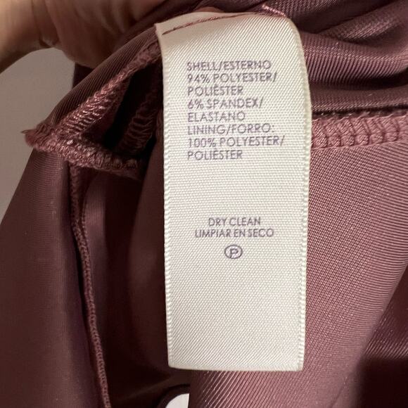 Rebecca Minkoff Tiffany Mauve Velvet Ruffle Hem Sleeveless Sheath Dress Size 4 - Picture 11 of 11